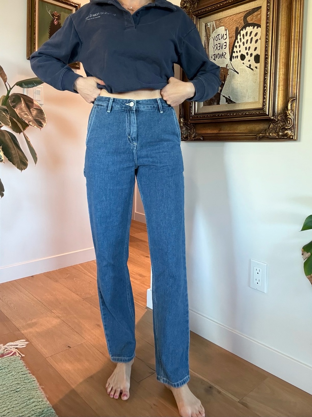 Carhartt High-Rise Boot Cut Women’s Jeans - Blue